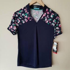 womens golf shirt with SPF 50 pga tour sports Small